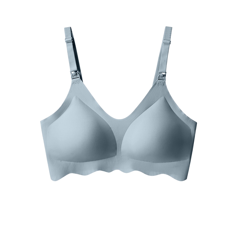 Women Traceless Comfortable, Breathable Ultra Thin Breastfeeding Bra, Detachable, Soft and Supportive Maternity Bra