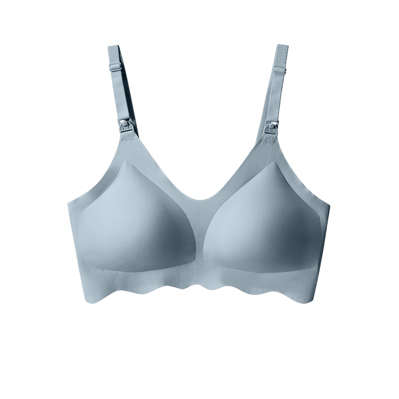 Women Traceless Comfortable, Breathable Ultra Thin Breastfeeding Bra, Detachable, Soft and Supportive Maternity Bra