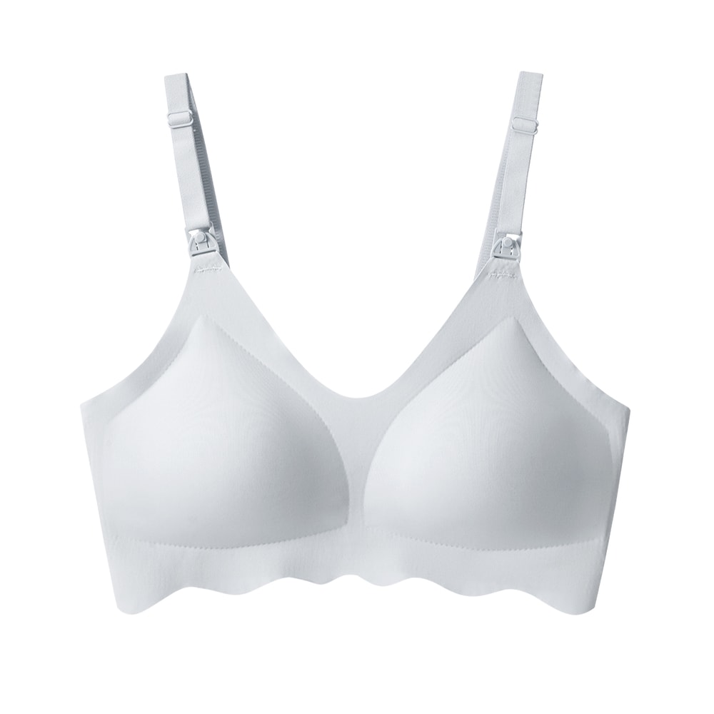 Women Traceless Comfortable, Breathable Ultra Thin Breastfeeding Bra, Detachable, Soft and Supportive Maternity Bra