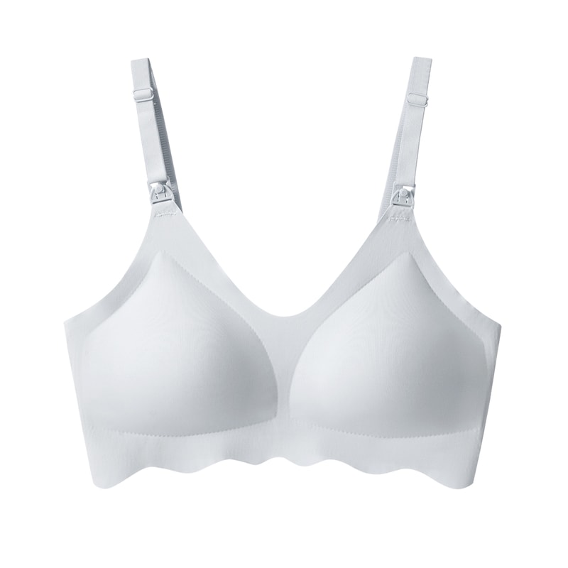 Women Traceless Comfortable, Breathable Ultra Thin Breastfeeding Bra, Detachable, Soft and Supportive Maternity Bra
