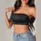 Womens Strapless No Padding Seamless Bra Sexy Comfortable Push Up Vest Top AntiSlip Front Button Un 3