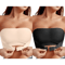 Womens Strapless No Padding Seamless Bra Sexy Comfortable Push Up Vest Top AntiSlip Front Button Un 6