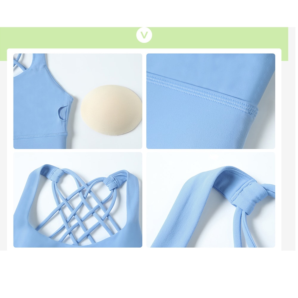 New Fitness Sports Bra for Women, Push Up Cross Back, Shockproof Running, Gym Training, Workout Yoga Underwear Crop Tops