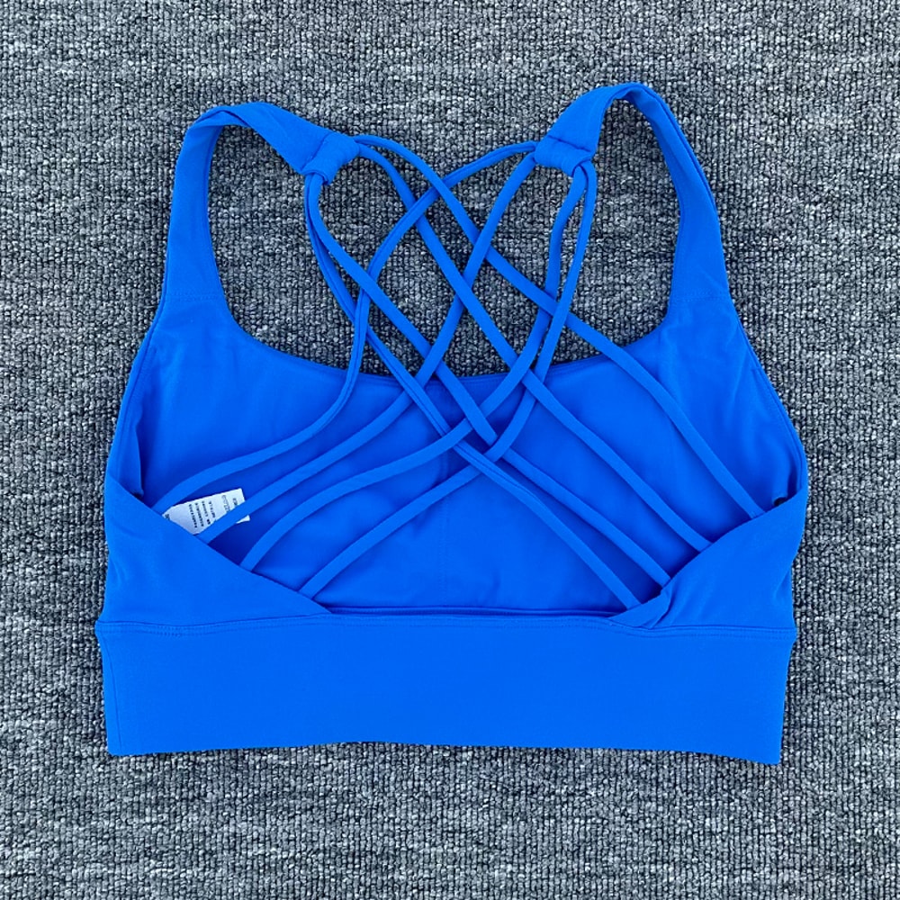 New Fitness Sports Bra for Women, Push Up Cross Back, Shockproof Running, Gym Training, Workout Yoga Underwear Crop Tops