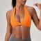 Impact Sport Bra Women Halter Tank Top High Support Pushup Open Back Gym Fitness Yoga Workout Vest 6