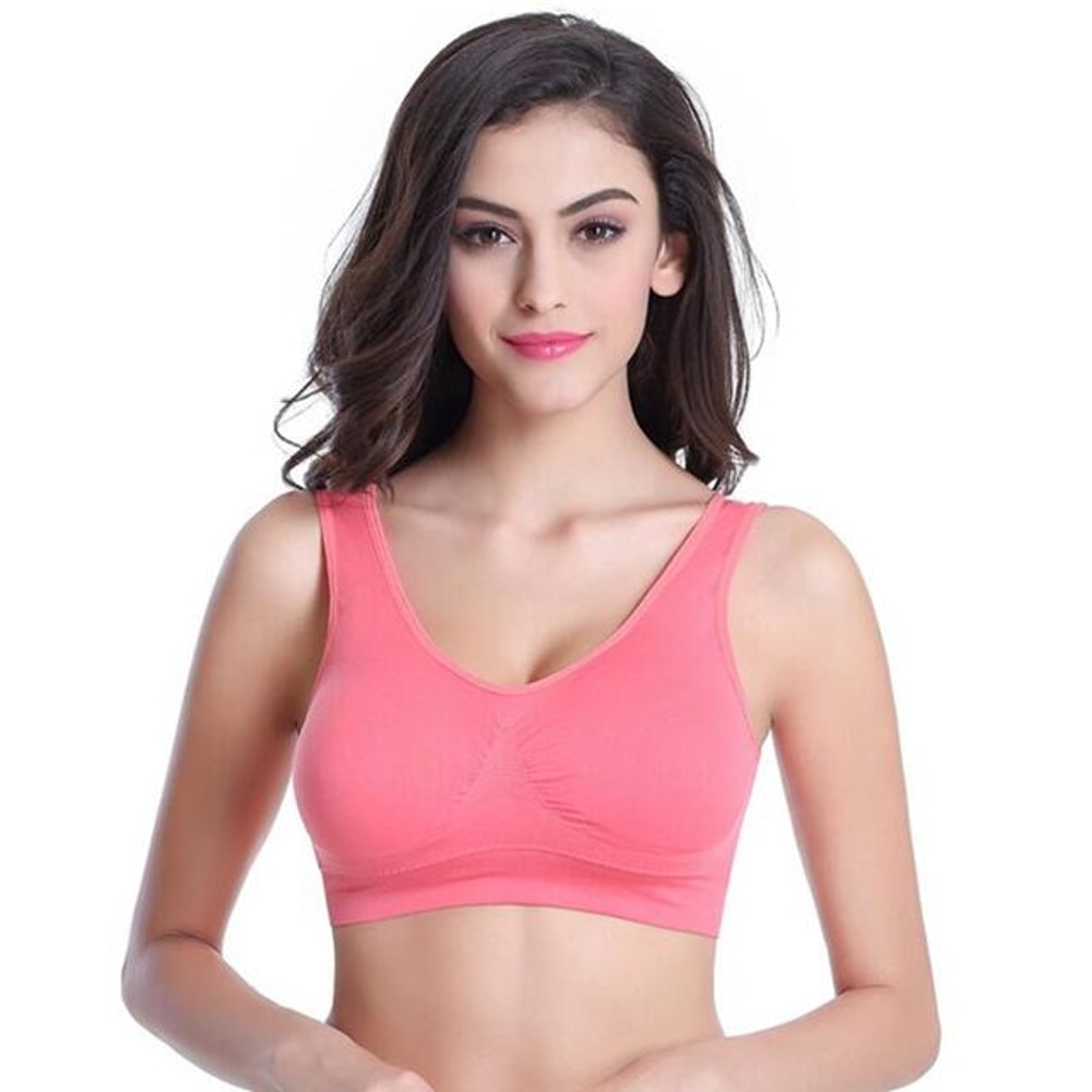 Thin NonUnderwire Bra Zero Bondage Womens Underwear Sports Yoga Wireless Vest Seamless Adjustable B 11