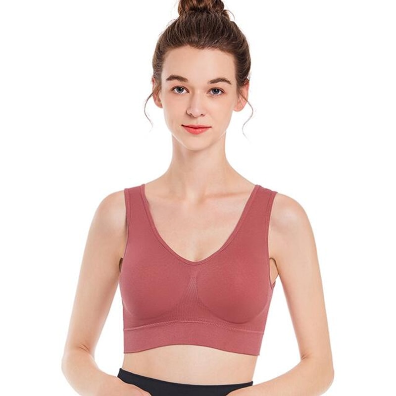 Thin NonUnderwire Bra Zero Bondage Womens Underwear Sports Yoga Wireless Vest Seamless Adjustable B 19
