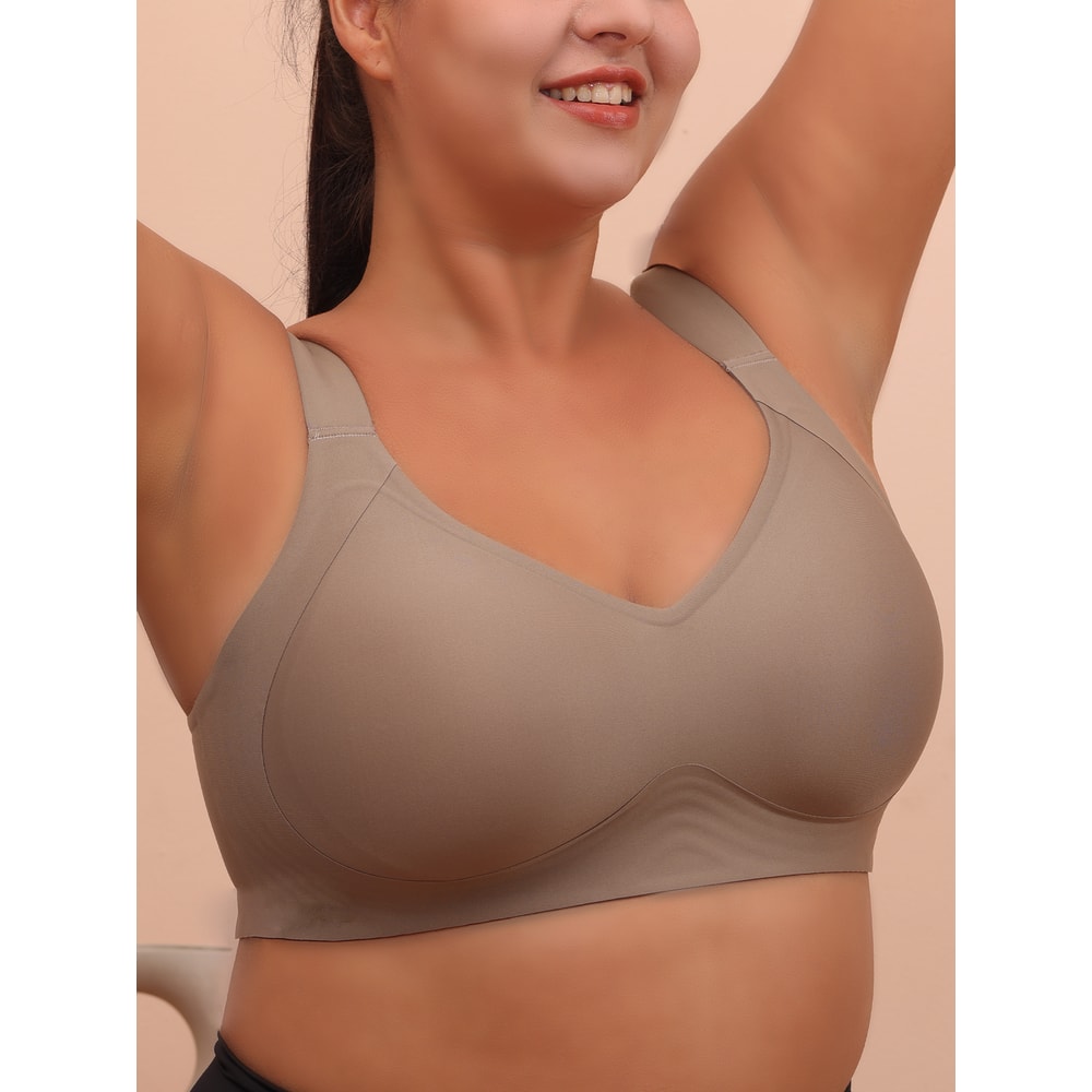 Big Breasted Sleeping Bra For Women Without Steel Rim AntiSagging Plus Size Yoga Exercise Vest Comf 0