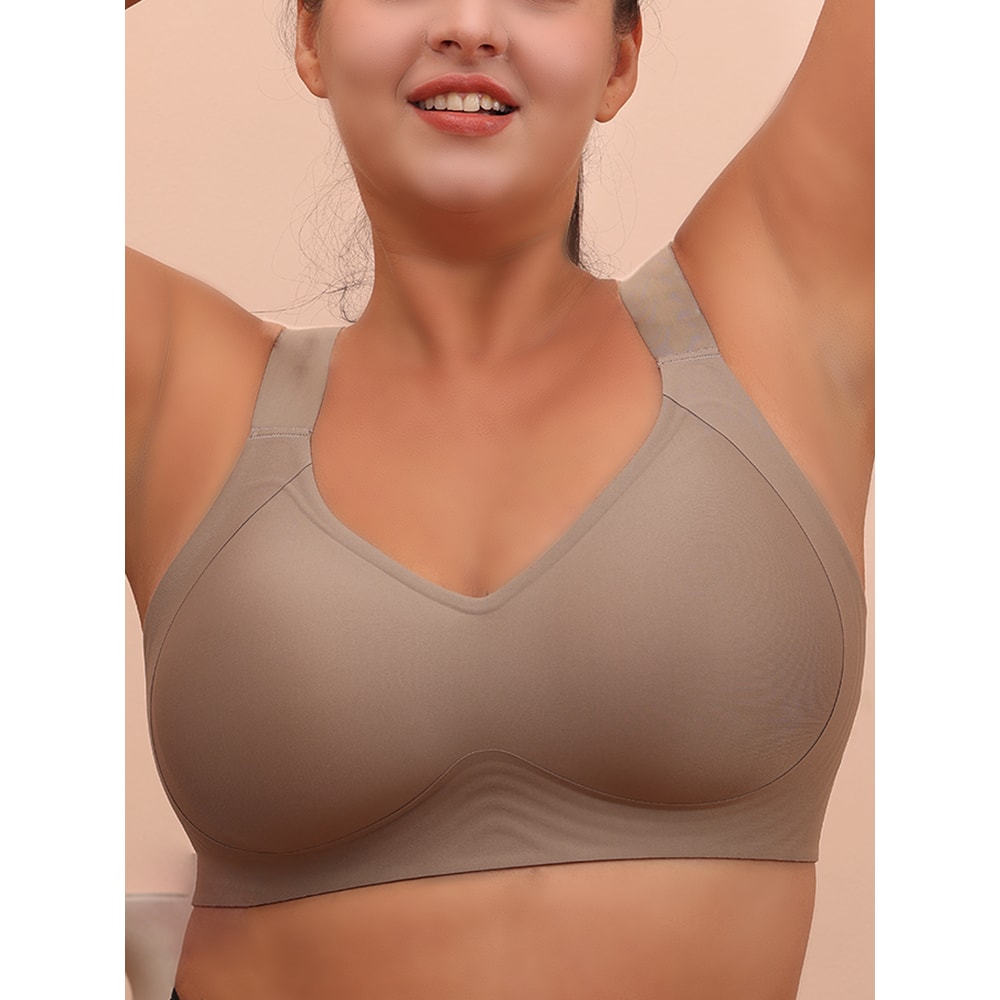 Big Breasted Sleeping Bra For Women Without Steel Rim AntiSagging Plus Size Yoga Exercise Vest Comf 1