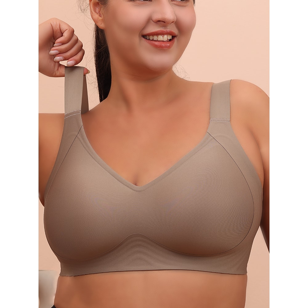 Big Breasted Sleeping Bra For Women Without Steel Rim AntiSagging Plus Size Yoga Exercise Vest Comf 2