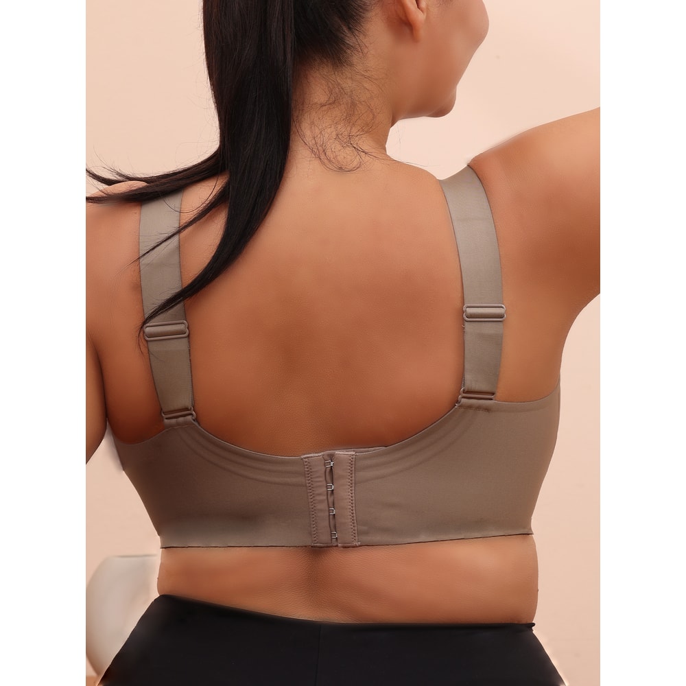 Big Breasted Sleeping Bra For Women Without Steel Rim AntiSagging Plus Size Yoga Exercise Vest Comf 3