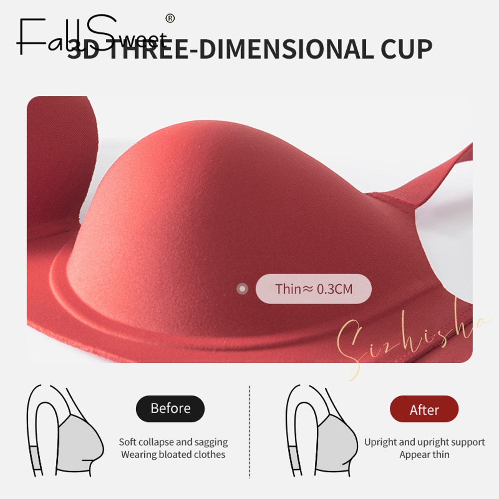 Push Up Bra For Women Seamless Bras Comfort Underwire Bralette Thin Cup Brassiere Sexy Lingerie Fem 4