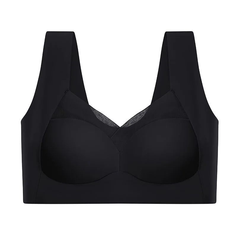 Woman Top Bra Sexy Push Up Bra Seamless Ice Silk Underwear Unwired Ring Sleep Lingerie Fitness Spor 9