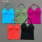 Impact Longline Strappy Top for Women, Sports Yoga Vest, Gym Tank Top with Open Back Bra, Running Workout Halter