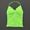 Impact Longline Strappy Top for Women, Sports Yoga Vest, Gym Tank Top with Open Back Bra, Running Workout Halter