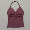 Impact Longline Strappy Top for Women, Sports Yoga Vest, Gym Tank Top with Open Back Bra, Running Workout Halter