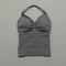 Impact Longline Strappy Top for Women, Sports Yoga Vest, Gym Tank Top with Open Back Bra, Running Workout Halter