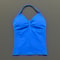 Impact Longline Strappy Top for Women, Sports Yoga Vest, Gym Tank Top with Open Back Bra, Running Workout Halter