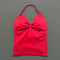 Impact Longline Strappy Top for Women, Sports Yoga Vest, Gym Tank Top with Open Back Bra, Running Workout Halter
