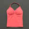 Impact Longline Strappy Top for Women, Sports Yoga Vest, Gym Tank Top with Open Back Bra, Running Workout Halter