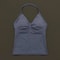 Impact Longline Strappy Top for Women, Sports Yoga Vest, Gym Tank Top with Open Back Bra, Running Workout Halter