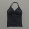 Impact Longline Strappy Top for Women, Sports Yoga Vest, Gym Tank Top with Open Back Bra, Running Workout Halter