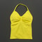 Impact Longline Strappy Top for Women, Sports Yoga Vest, Gym Tank Top with Open Back Bra, Running Workout Halter