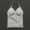 Impact Longline Strappy Top for Women, Sports Yoga Vest, Gym Tank Top with Open Back Bra, Running Workout Halter