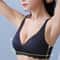 Seamless Women's Bra, Small Chest, Big Hollow Design, Underwear Support, Non-removable Semi-fixed Cup, One Piece Striped