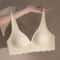 Seamless Women's Bra, Small Chest, Big Hollow Design, Underwear Support, Non-removable Semi-fixed Cup, One Piece Striped