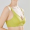 Seamless Women's Bra, Small Chest, Big Hollow Design, Underwear Support, Non-removable Semi-fixed Cup, One Piece Striped