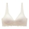 Seamless Women's Bra, Small Chest, Big Hollow Design, Underwear Support, Non-removable Semi-fixed Cup, One Piece Striped