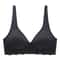 Seamless Women's Bra, Small Chest, Big Hollow Design, Underwear Support, Non-removable Semi-fixed Cup, One Piece Striped
