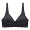 Seamless Women's Bra, Small Chest, Big Hollow Design, Underwear Support, Non-removable Semi-fixed Cup, One Piece Striped
