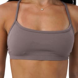 sports bra seamless yoga top for women, fitness gym activewear, push-up workout cross-back fitness running underwear