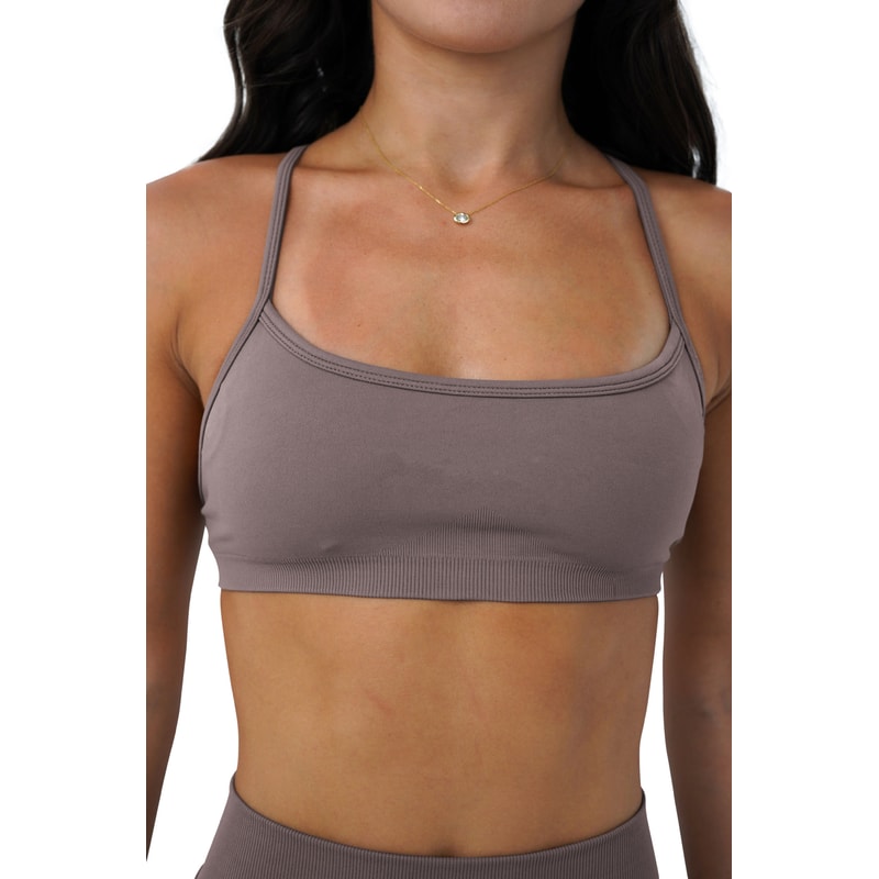 Sports Bra Seamless Yoga Top for Women, Fitness Gym Activewear, Push-up Workout Cross-Back Fitness Running Underwear