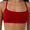 Sports Bra Seamless Yoga Top for Women, Fitness Gym Activewear, Push-up Workout Cross-Back Fitness Running Underwear