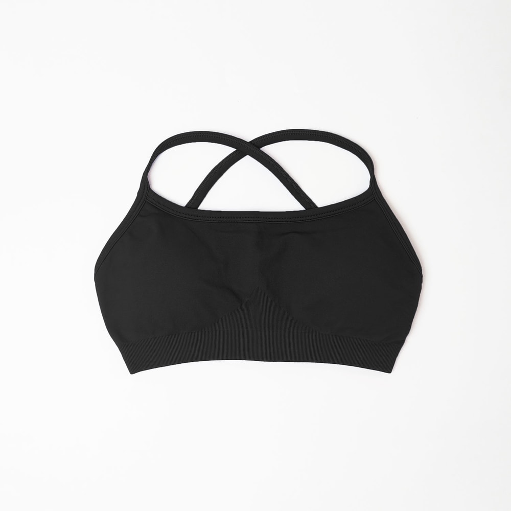 Sports Bra Seamless Yoga Top for Women, Fitness Gym Activewear, Push-up Workout Cross-Back Fitness Running Underwear