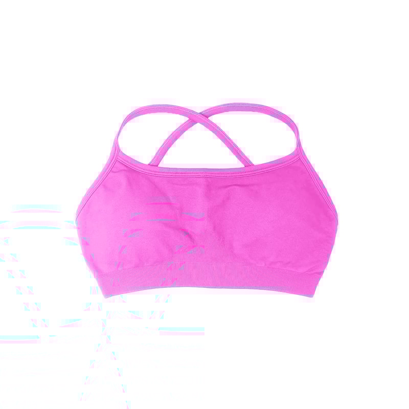 Sports Bra Seamless Yoga Top for Women, Fitness Gym Activewear, Push-up Workout Cross-Back Fitness Running Underwear