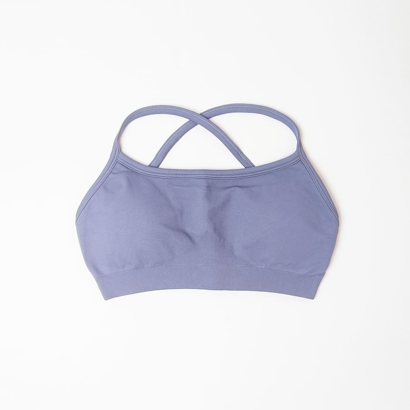 Sports Bra Seamless Yoga Top for Women, Fitness Gym Activewear, Push-up Workout Cross-Back Fitness Running Underwear