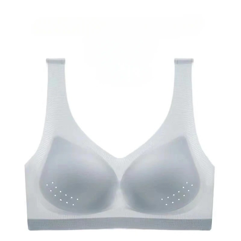 Seamless Wireless Bra for Women, Ultra-Thin Breathable Sleep Bralette, Plus Size Summer Sports Bra Vest Underwear Top