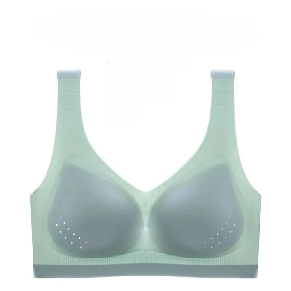 Seamless Wireless Bra for Women, Ultra-Thin Breathable Sleep Bralette, Plus Size Summer Sports Bra Vest Underwear Top