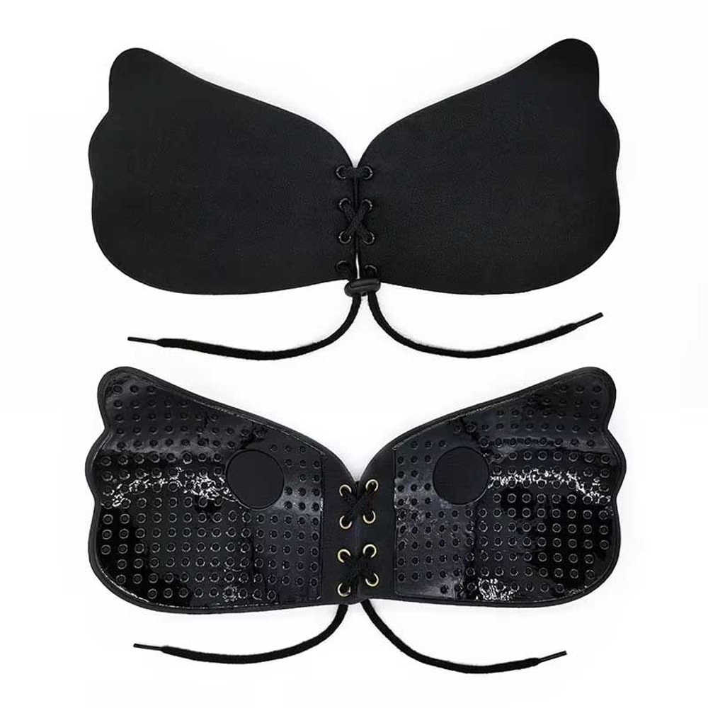 Pull Rope Gathered Breast Patch Invisible Bra With Anti Protruding Point Wedding Dress Underwear 1