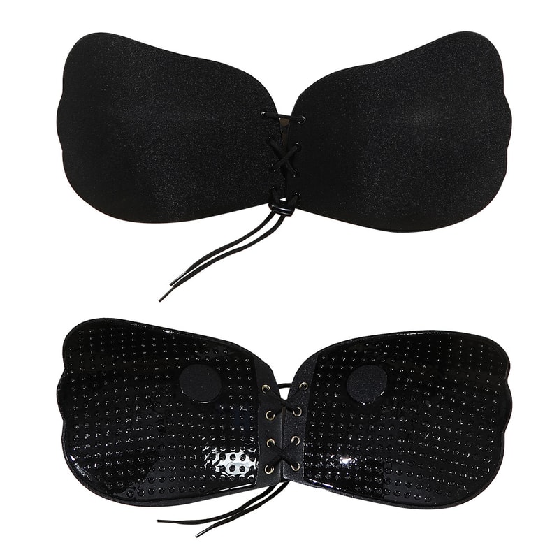 Pull Rope Gathered Breast Patch Invisible Bra With Anti Protruding Point Wedding Dress Underwear 5