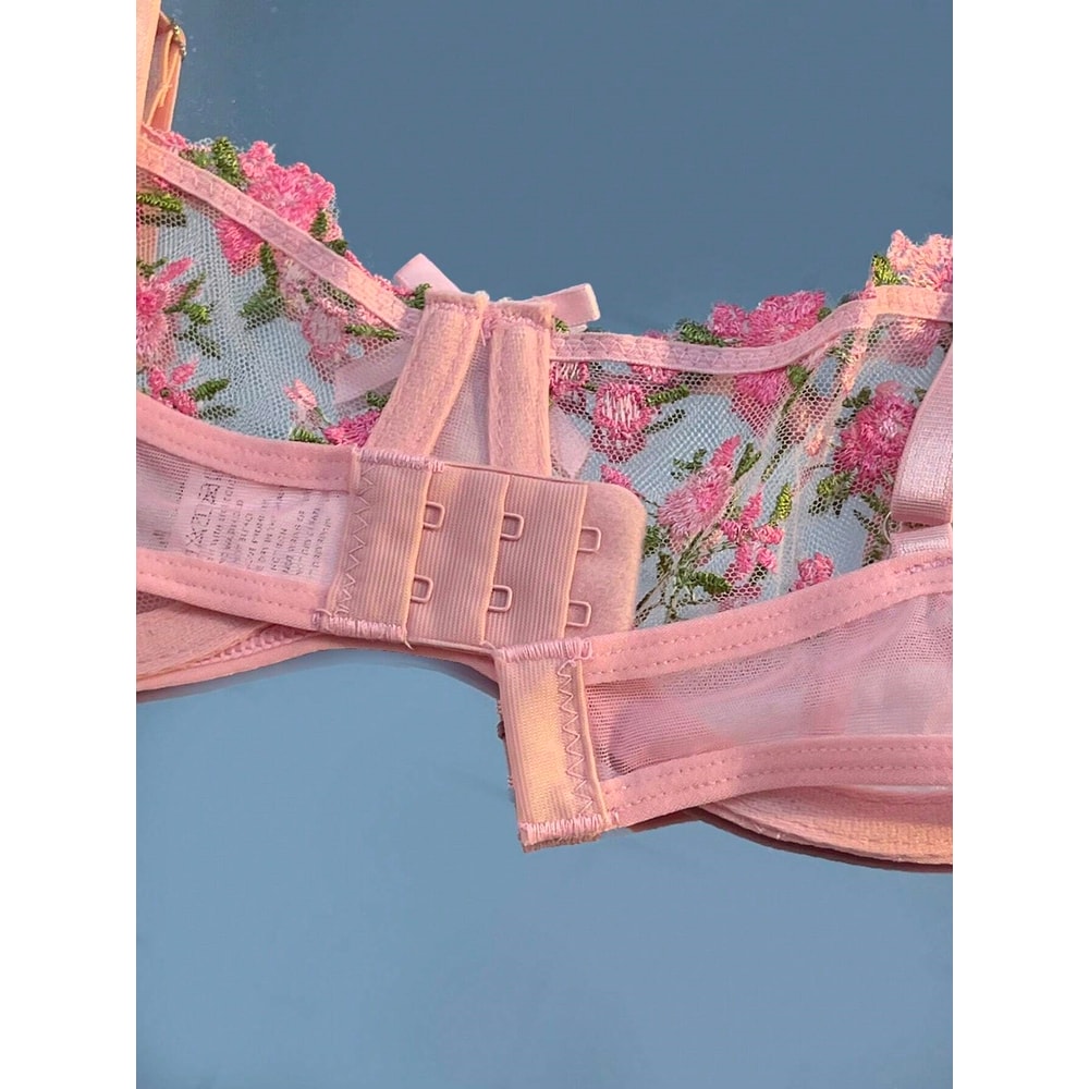 Sexy Lingerie Women Thin Transparent Lace, See Through Female Erotic Underwear, Bra And Panty Set, Sleepwear Suit