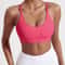 Solid Color Cross Fitness Bra Soft High Strength Women Tight Sport Top Comprehensive Training Gym Y 2
