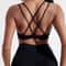 Solid Color Cross Fitness Bra Soft High Strength Women Tight Sport Top Comprehensive Training Gym Y 9