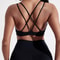 Solid Color Cross Fitness Bra Soft High Strength Women Tight Sport Top Comprehensive Training Gym Y 9