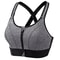 Sports Bra For Women, Front Zipper, Adjustable Strap, Shockproof Elastic, Fitness Athletic Brassiere, Slim Yoga Crop Top