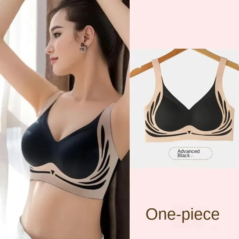 Super Gather Push Up Bras For Women Seamless Underwear Full Cup LiftUp Wireless Bras Soft Support S